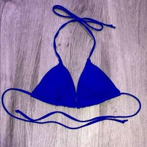 bright blue shein bikini top